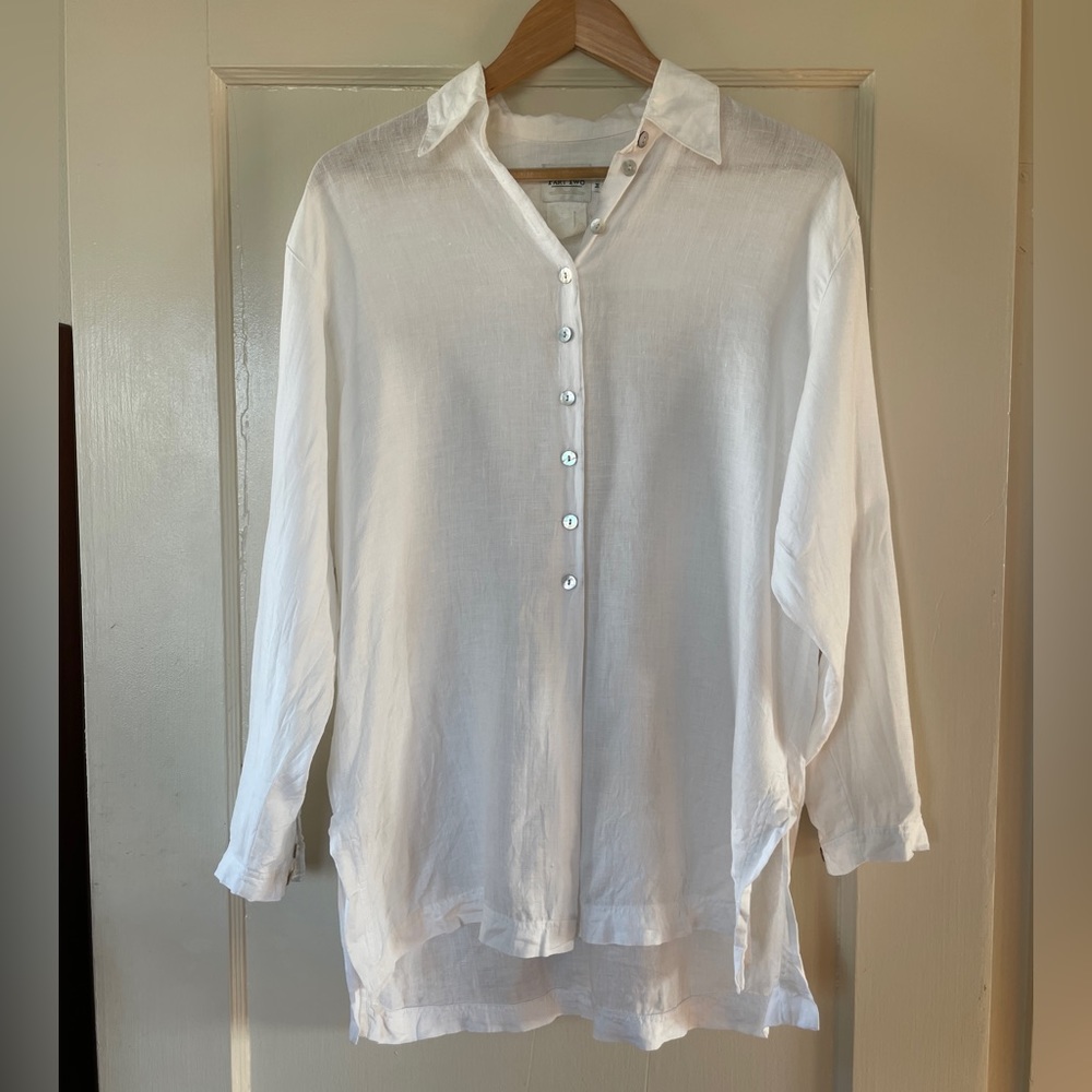 Vintage Linen Button Down